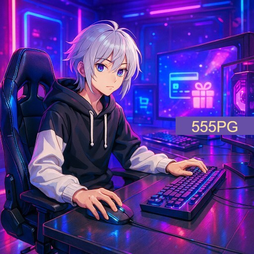 Imagem promocional da 555PG mostrando a plataforma e suas vantagens