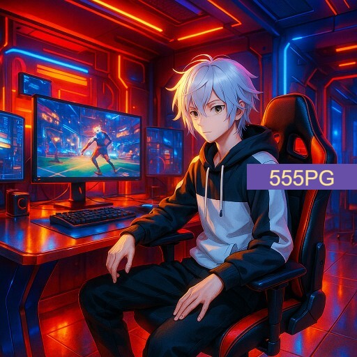 Imagem promocional da 555PG mostrando a plataforma e suas vantagens