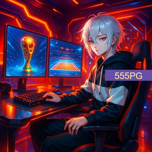 Imagem promocional da 555PG mostrando a plataforma e suas vantagens