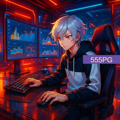 Imagem promocional da 555PG mostrando a plataforma e suas vantagens
