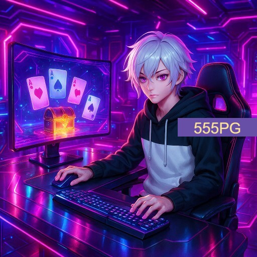 Imagem promocional da 555PG mostrando a plataforma e suas vantagens